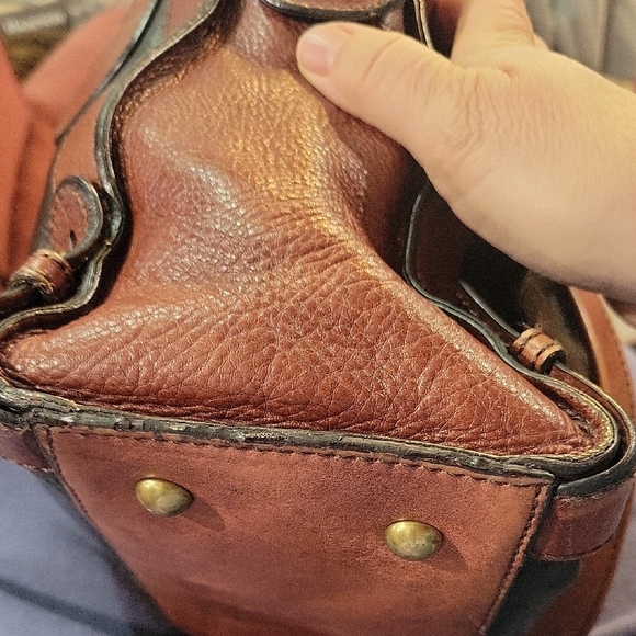 Fossil Two-Tone Leather Satchel - Picture 7 of 10